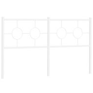 Метална резервна табла за легло, бяла, 150 см