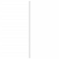 Метална резервна табла за легло, бяла, 150 см