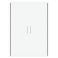 Сайдборди, 2 бр, бели, 60x31x84 см, инженерно дърво