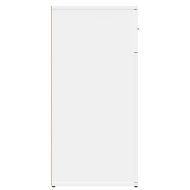 Сайдборди, 2 бр, бели, 79x38x80 см, инженерно дърво