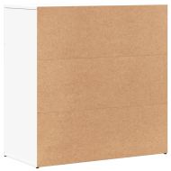 Сайдборди, 2 бр, бели, 79x38x80 см, инженерно дърво