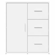 Сайдборди, 2 бр, бели, 60x31x70 см, инженерно дърво