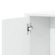 Сайдборди, 2 бр, бели, 60x31x70 см, инженерно дърво