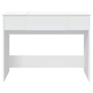 Тоалетка с огледало, бяла, 100x45x76 см