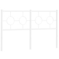 Метална резервна табла за легло, бяла, 135 см