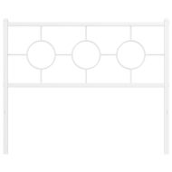 Метална резервна табла за легло, бяла, 107 см