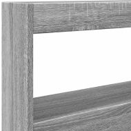 Табла шкаф с LED, сив сонома, 120x17x102 см