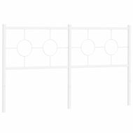 Метална резервна табла за легло, бяла, 160 см