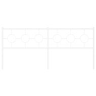 Метална резервна табла за легло, бяла, 193 см