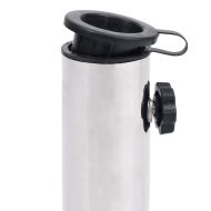 Основа за чадър, черна, 45x25x8 см, гранит