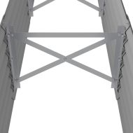 Градинска повдигната леха поцинкована стомана сиво