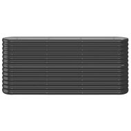 Градинска повдигната леха поцинкована стомана антрацит