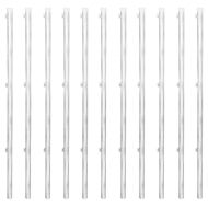 Оградна мрежа с колове поцинкована стомана 25x0,8 м сребриста