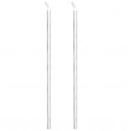 Оградна мрежа с колове и клинове поцинкована стомана 15x0,8 м