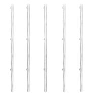 Оградна мрежа с колове и клинове поцинкована стомана 15x0,8 м