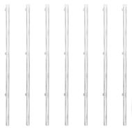 Оградна мрежа с колове поцинкована стомана 15x1,25 м сребриста