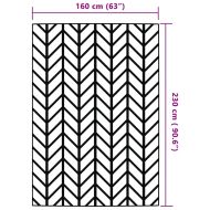 Килим за открито, ARAKIL сив, 160x230 см, PP