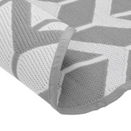 Килим за открито, ARAKIL сив, Ø120 см, PP