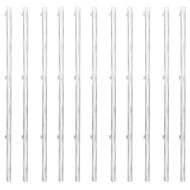 Оградна мрежа с колове и клинове поцинкована стомана 25x1,25 м