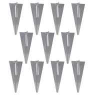 Оградна мрежа с колове и клинове поцинкована стомана 25x1,25 м