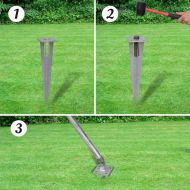 Оградна мрежа с колове и клинове поцинкована стомана 15x1 м