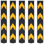 Светлоотразителни ъглови протектори, 5 бр, гума, 80 см