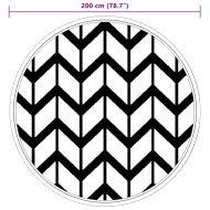 Килим за открито, ARAKIL сив, Ø200 см, PP