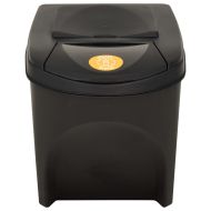 Стифиращи контейнери за смет, 3 бр, антрацит, 75 л