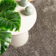 Килим ISTAN с дълъг косъм, лъскава визия, сив, 120x170 см