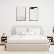 Стенни ТВ шкафове с LED лампи, 2 бр, опушен дъб, 30x28,5x30 см