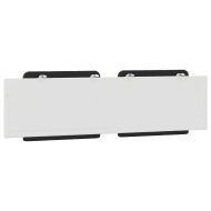 Мека табла за легло Zadar, черна и бяла, 180 см, изкуствена кожа