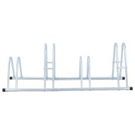 Стойка за 4 велосипеда подова свободностоящ поцинкована стомана