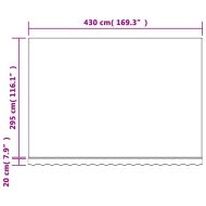 Резервен плат за тента, оранжево и синьо, 4,5x3 м, полиестер