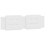 Мека табла за легло Zadar, бяла, 180 см, изкуствена кожа