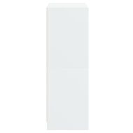 Висок шкаф, бял, 68x37x109 см, инженерно дърво