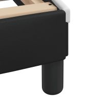 Рамка за легло с LED без матрак Zadar черно-бяла 160x200 cм