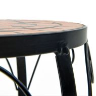 Стойки за растения, 3 бр, теракота, керамика