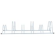 Стойка за 6 велосипеда подова свободностоящ поцинкована стомана