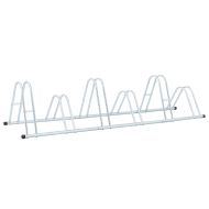 Стойка за 6 велосипеда подова свободностоящ поцинкована стомана