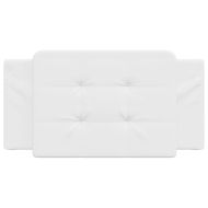 Мека табла за легло Zadar, бяла, 100 см, изкуствена кожа