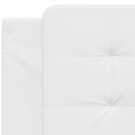 Мека табла за легло Zadar, бяла, 100 см, изкуствена кожа