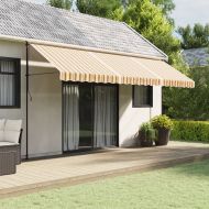 Резервно платнище за тенти, разноцветни ивици, 5x3,5 м