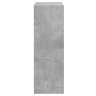 Висок шкаф, Бетонно сиво, 68x37x109 см, инженерно дърво