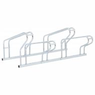 Стойка за 4 велосипеда подова свободностоящ поцинкована стомана