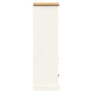 Етажерка за книги VIGO бяла 60x35x114,5 см бор масив