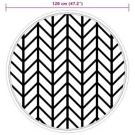 Килим за открито, ARAKIL сив, Ø120 см, PP