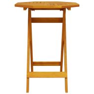 Сгъваема градинска маса Ø60x75 см масивна акация