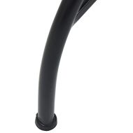 Комплект за бистро с мозайка, черно и бяло, желязо и керамика