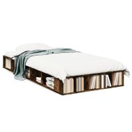 Рамка за легло, опушен дъб, 90x190 см, инженерно дърво