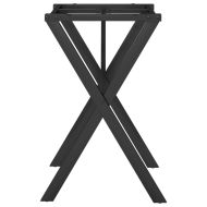 Крака за трапезна маса, X-рамка, 60x50x73 см, стомана